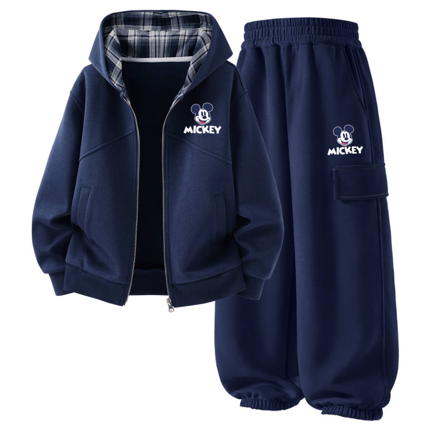 Disney Kids Casual Sportswear Hooded Non Detachable Moderate Stretch Breathable