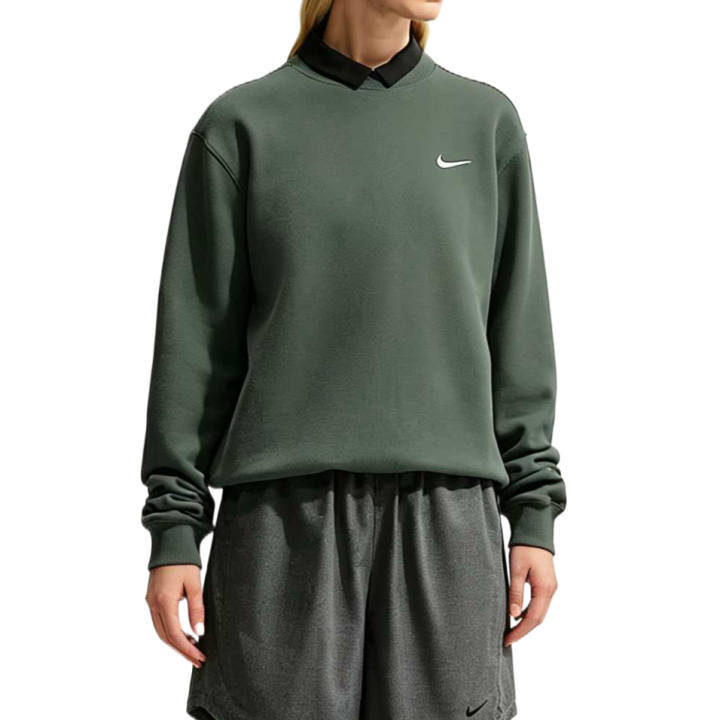 Nike Nike Sweatshirts Women's Green Camouflage/Sail Crew Neck Moderate