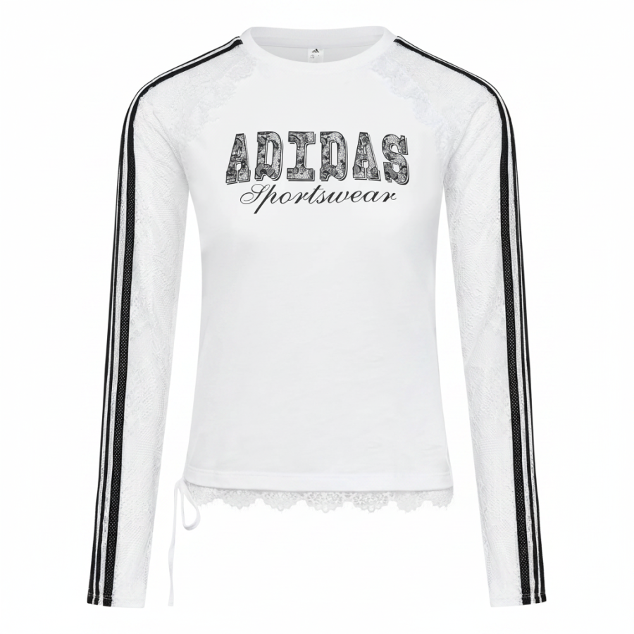 Adidas Adidas Dance T Shirts Women's White Crew Neck Straight Fit