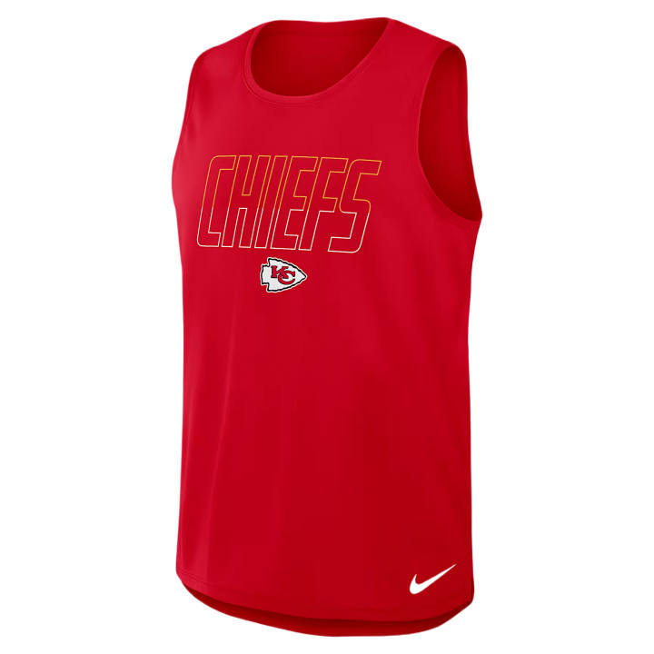 Nike Nike NFL Tank Tops Men's Red Crew Neck Moderate