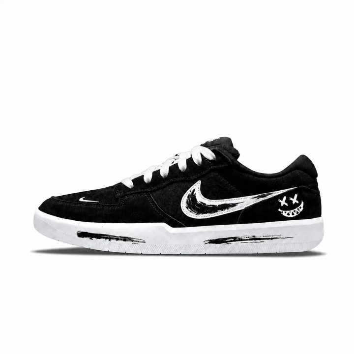 Nike Nike SB Force 58 Skateboard Shoes Unisex Low Top Black White