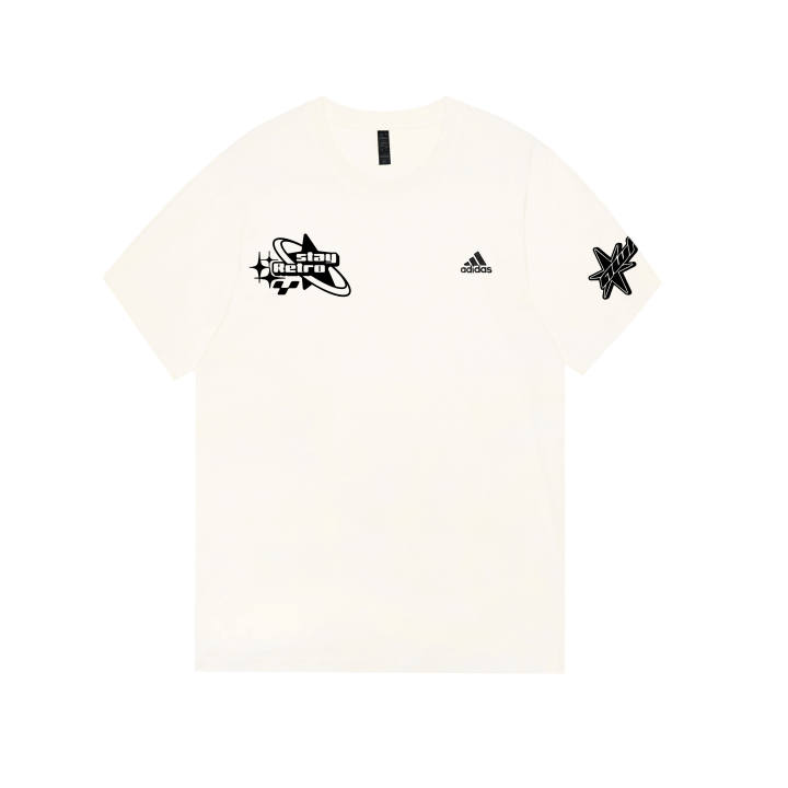Adidas Adidas MUST HAVES T Shirts Unisex Ecru Crew Neck Moderate