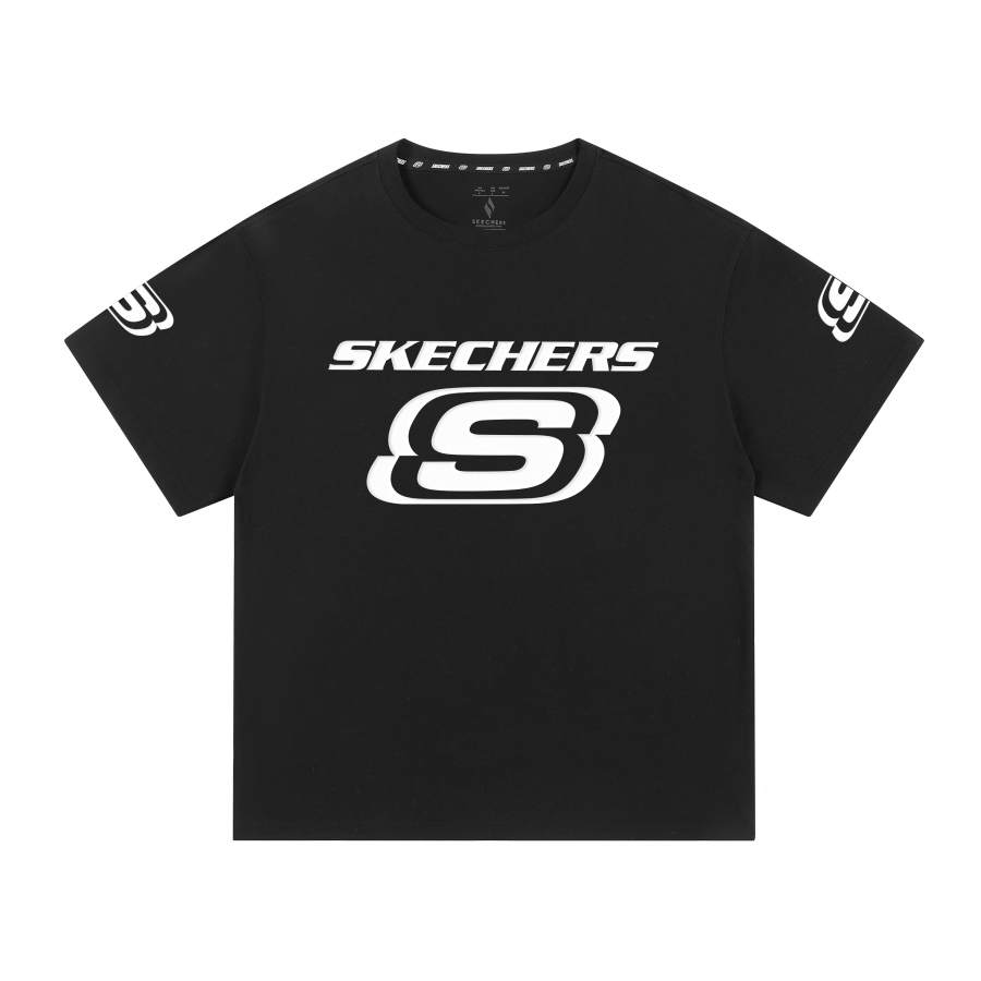 Skechers T Shirts Unisex Crew Neck Thin Straight Fit