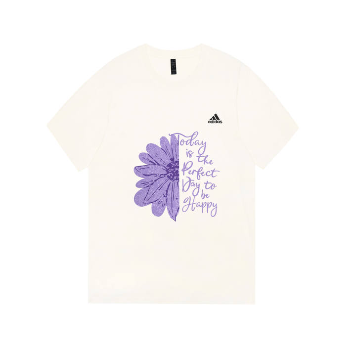 Adidas Adidas MUST HAVES T Shirts Unisex Ecru Crew Neck Moderate