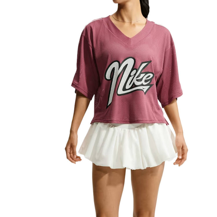 Nike Nike T Shirts Women's Pink Mist/Canvas V Neck