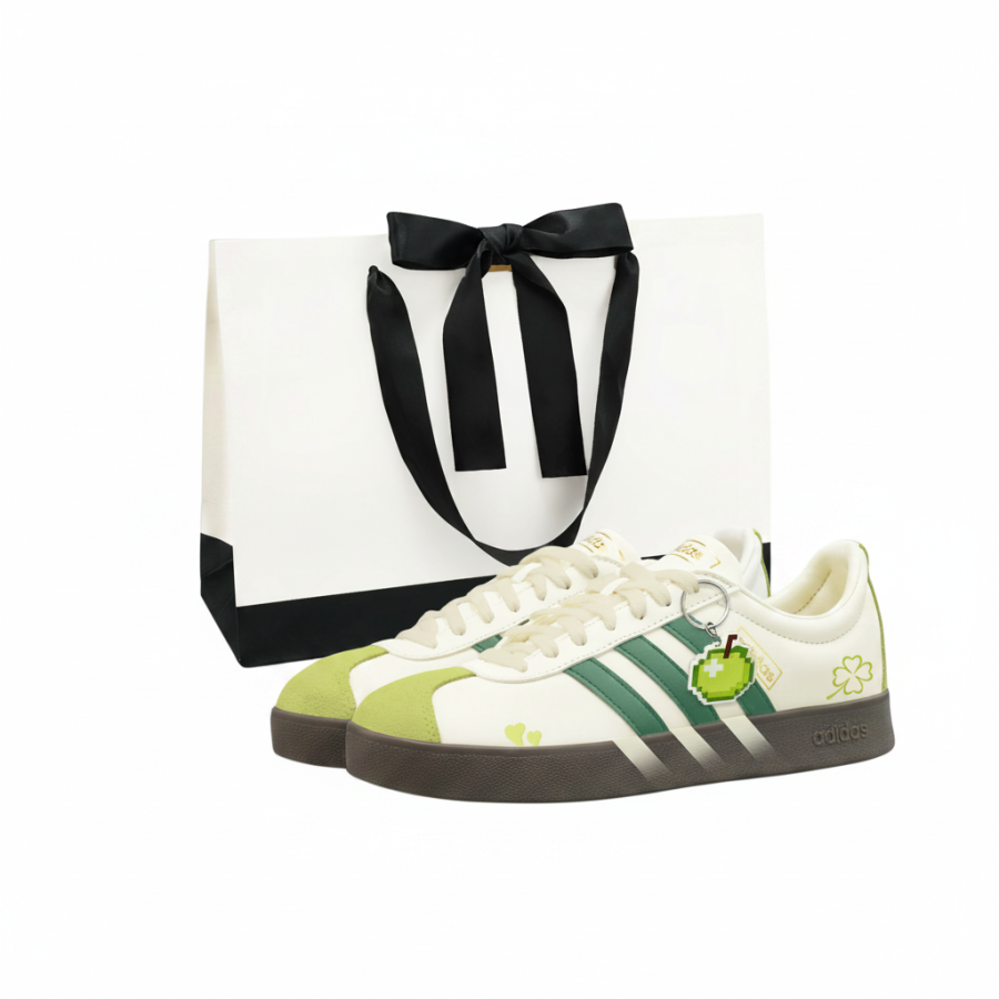 Adidas Adidas VL COURT 2.0 German Army Trainers Unisex Low Top White/Green