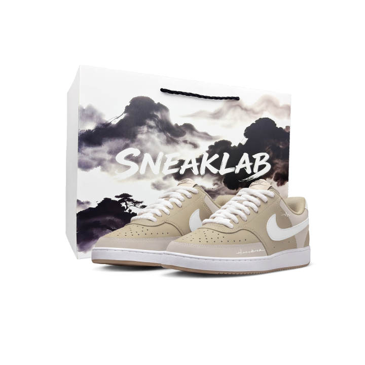 Nike Nike Court Vision Low Skateboard Shoes Men's Low Top White