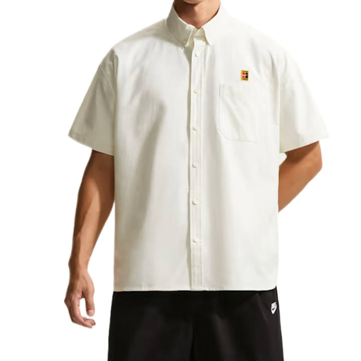 Nike Nike Shirts Men's Sail White/Sail White Lapel Moderate