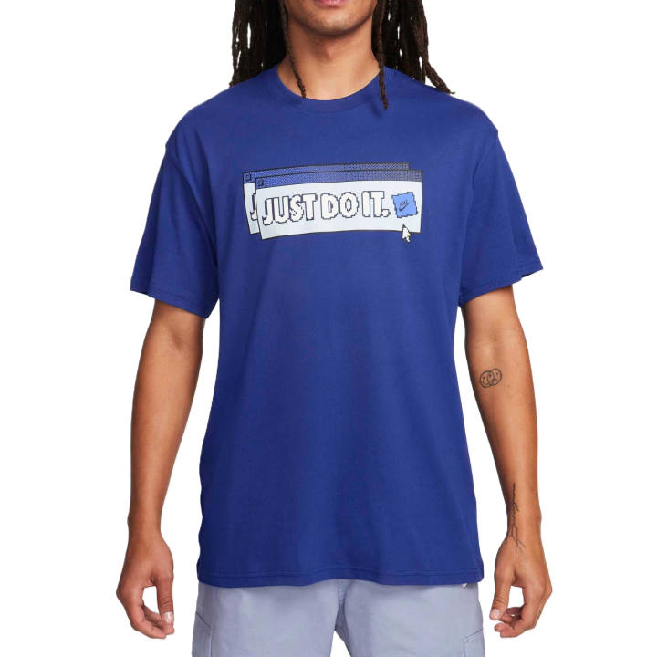 Nike Nike Sportswear T Shirts Men's Dark Royal Blue Crew Neck
