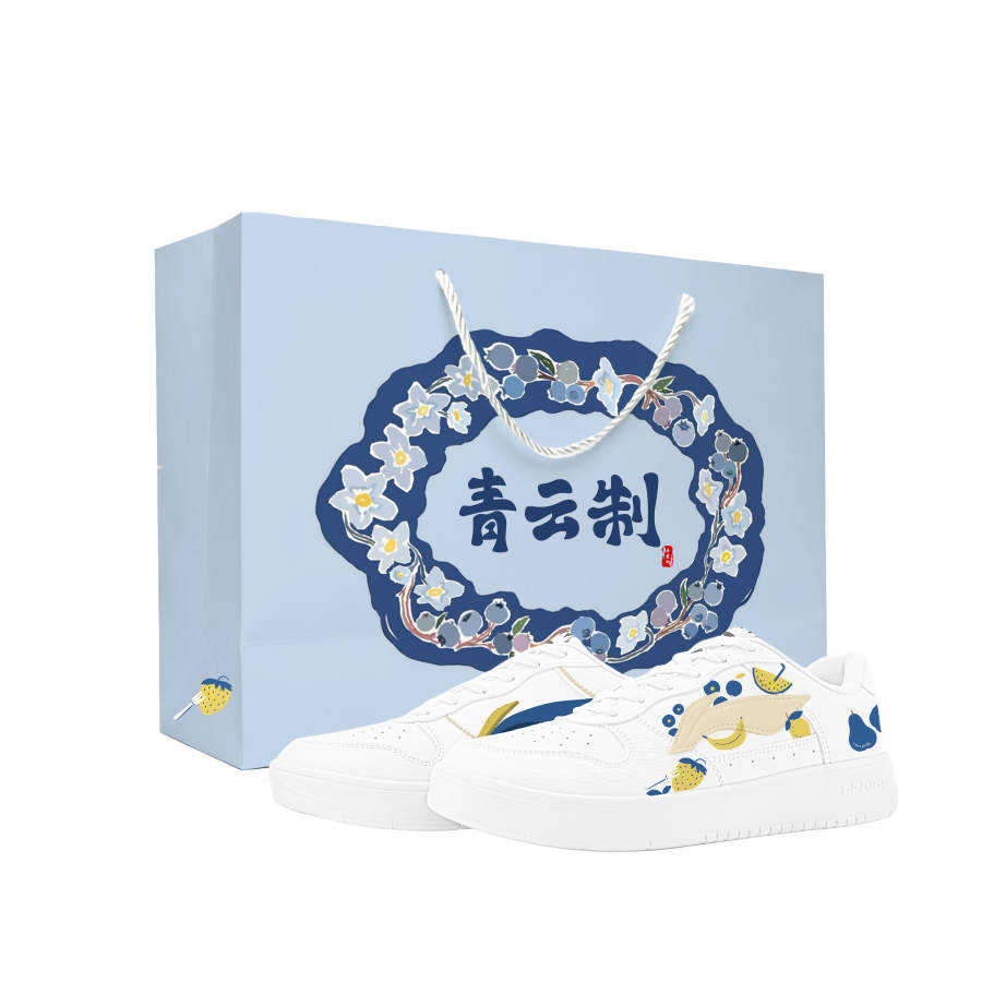 Li-Ning Li Ning Floating Boat Skateboard Shoes Unisex Low Top White Blue Yellow