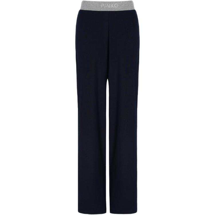 PINKO Casual Pants Women's Blue Moderate Wide Leg Pants