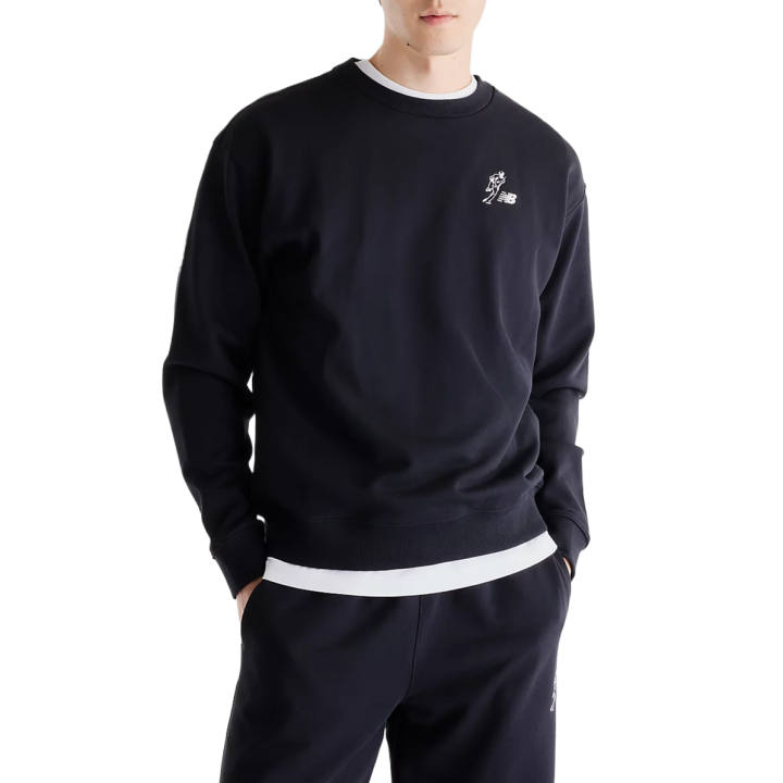 New Balance New Balance Sweatshirts Men's Black Crew Neck Moderate