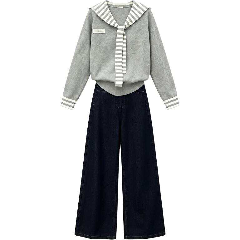 CHARM GLOW Casual Suits Women's Navy Collar Moderate