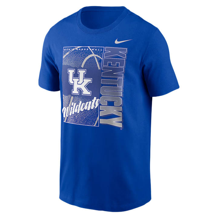 Nike Nike College T Shirts Men's Royal Crew Neck Moderate