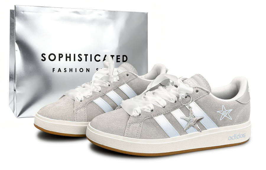 Adidas Adidas Grand Court Base 00s Skateboard Shoes Unisex Low Top Gray/Blue