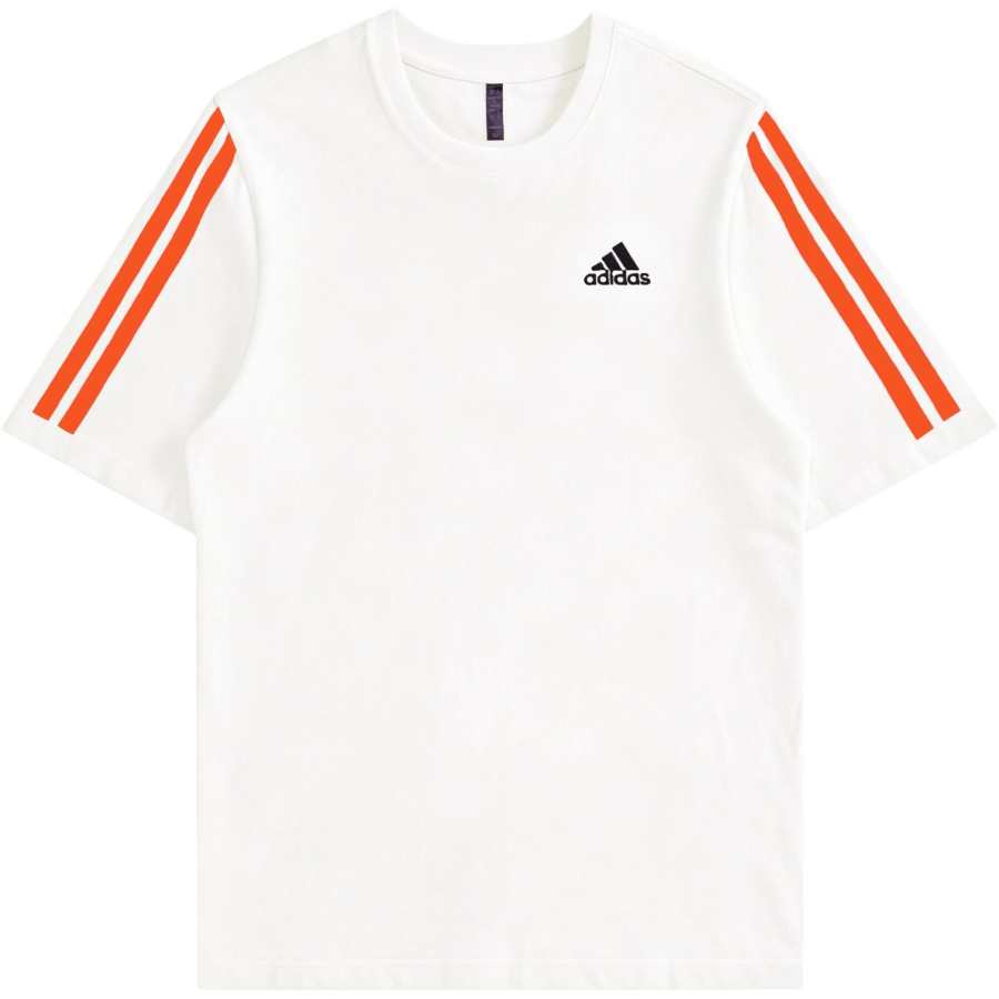 Adidas Adidas MUST HAVES T Shirts Unisex Ecru Crew Neck Moderate Straight Fit