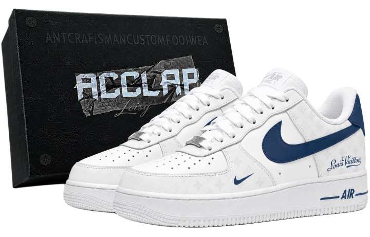 Nike Nike Air Force 1 Skateboard Shoes Unisex Low Top White/Blue