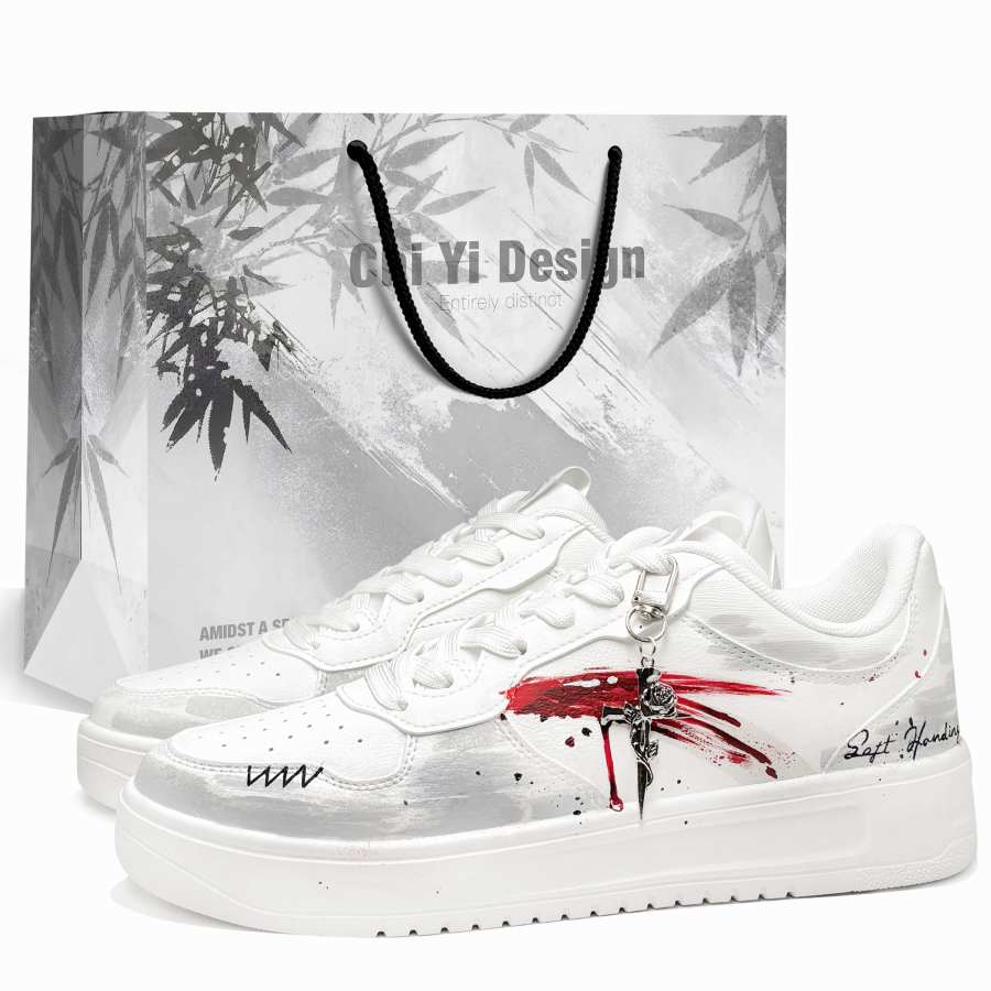 ANTA Skateboard Shoes Unisex Low Top White