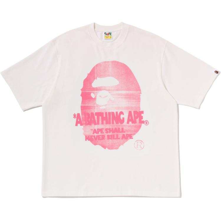 A BATHING APE FW26 T Shirts Unisex Crew Neck Moderate Straight Fit