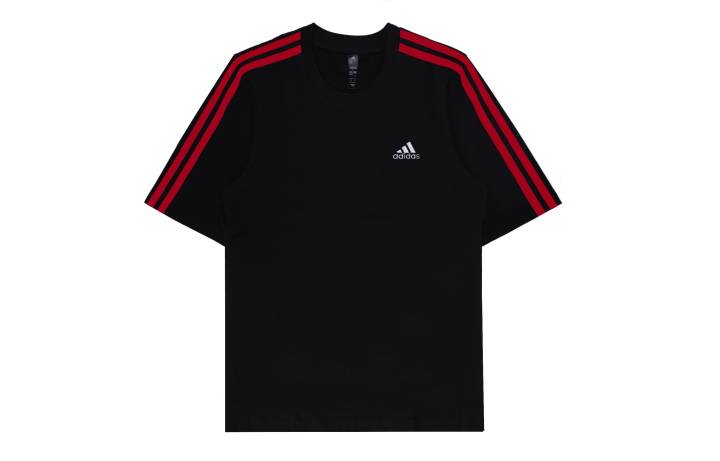 Adidas Adidas MUST HAVES T Shirts Unisex Black Crew Neck Moderate Straight Fit