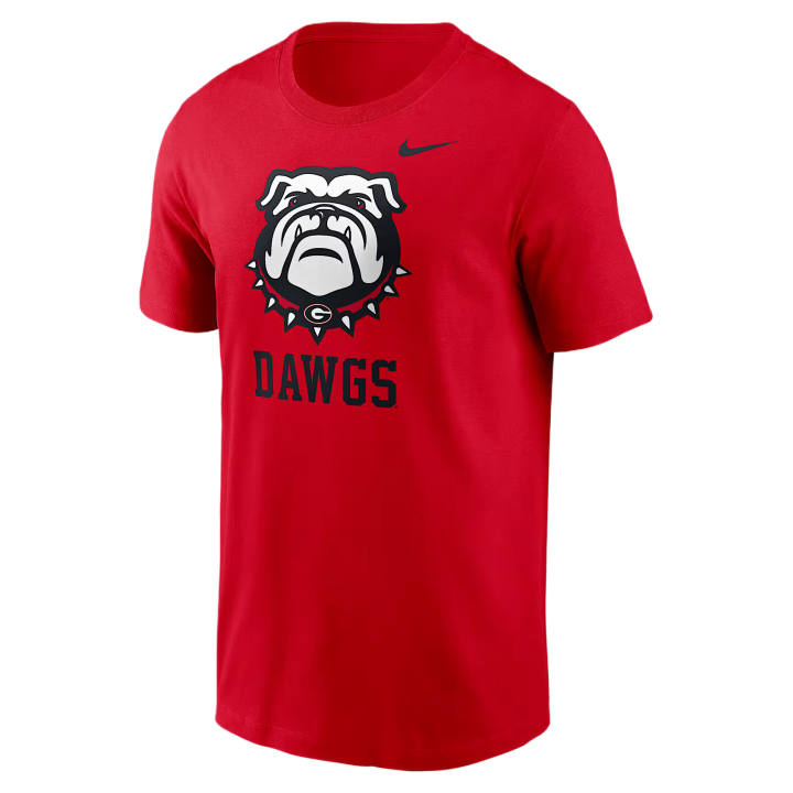 Nike Nike College T Shirts Men's Red Crew Neck Moderate