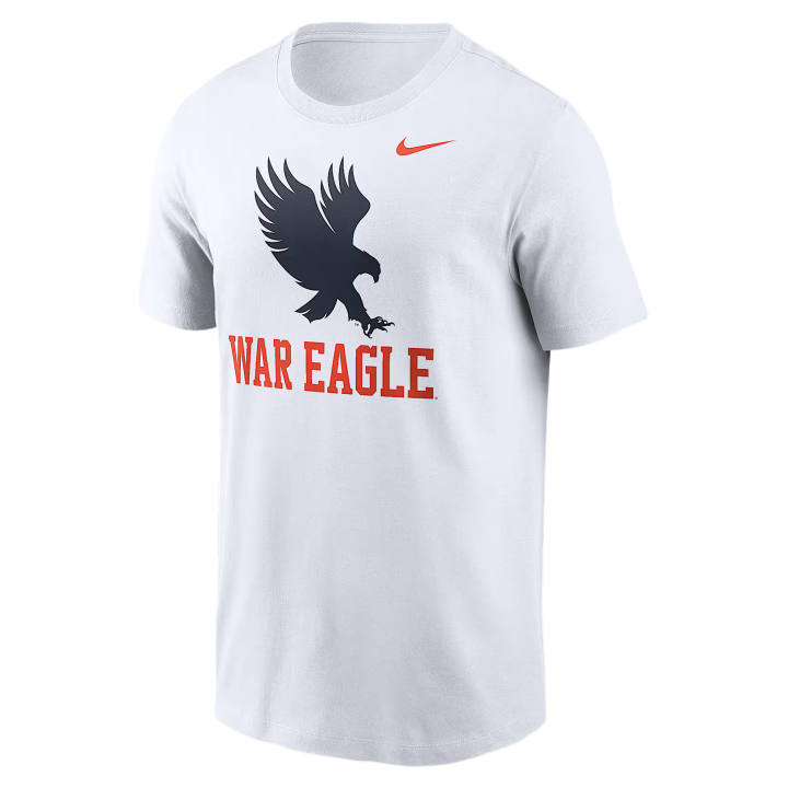 Nike Nike College T Shirts Men's White Crew Neck Moderate