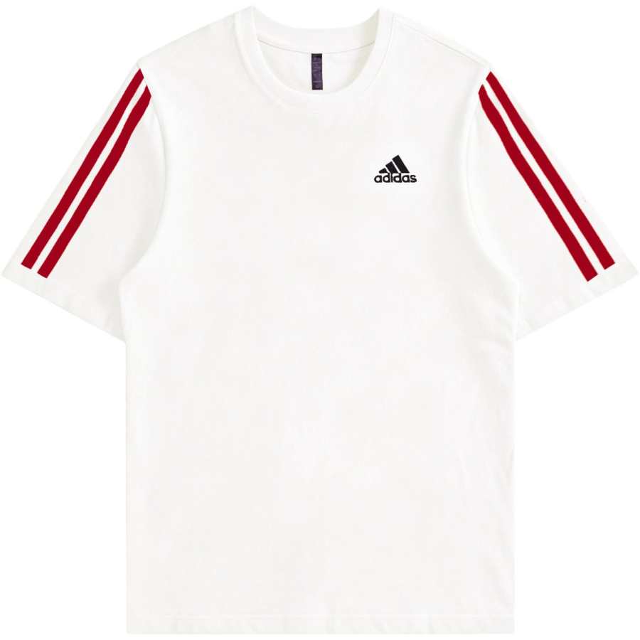 Adidas Adidas MUST HAVES T Shirts Unisex Ecru Crew Neck Moderate Straight Fit