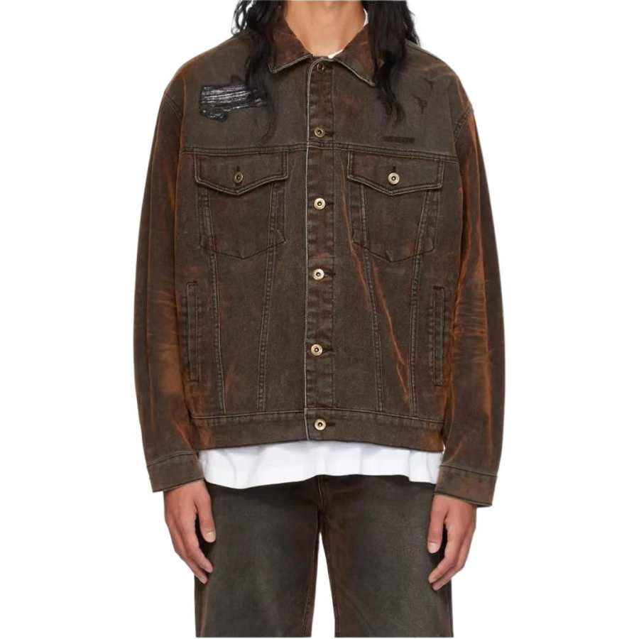 WE11DONE WE11DONE Denim Jacket Unisex Brown
