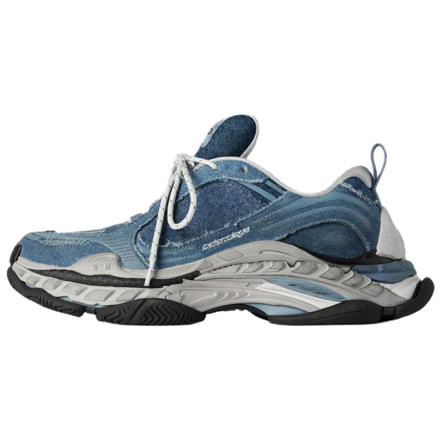 Balenciaga Triple S Chunky Sneakers Men's Low Top Blue