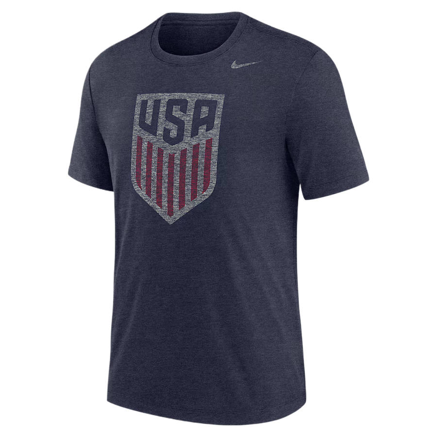 Nike Nike T Shirts Men's Marine Blue Crew Neck Moderate