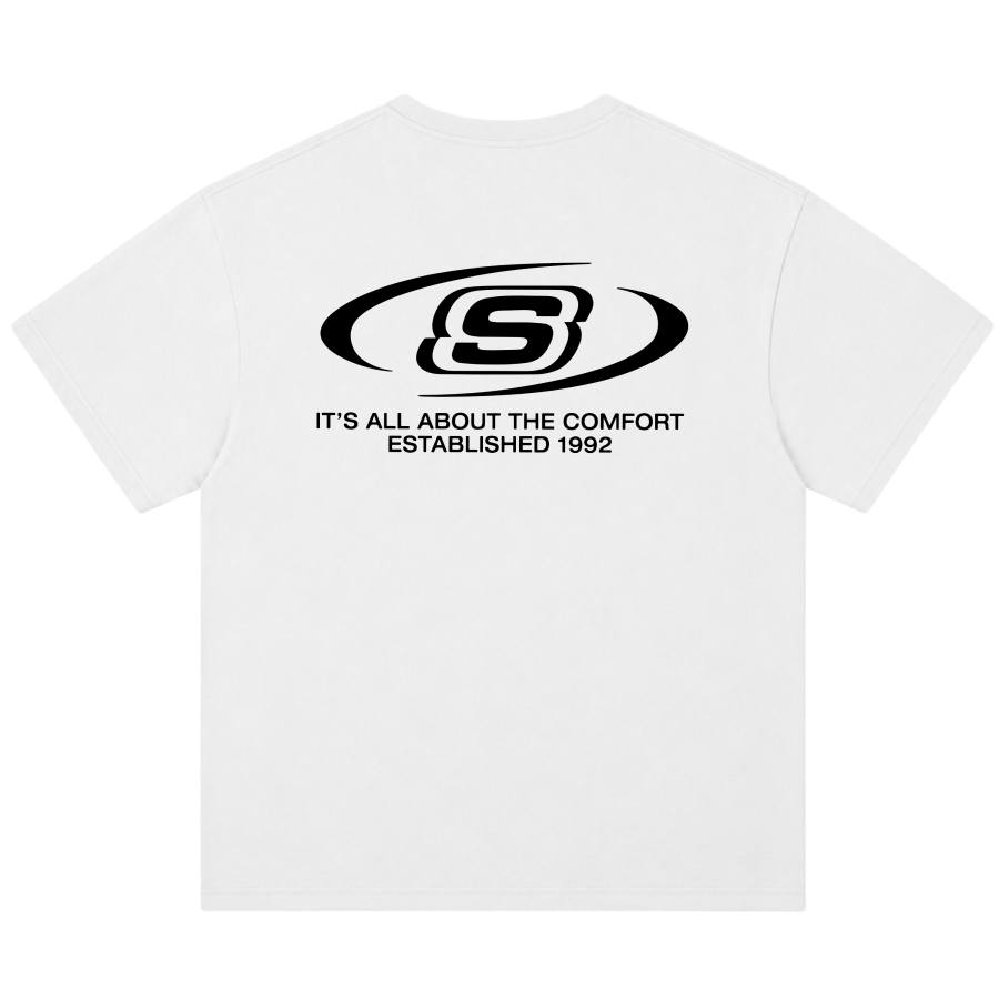 Skechers T Shirts Unisex Crew Neck Moderate Straight Fit