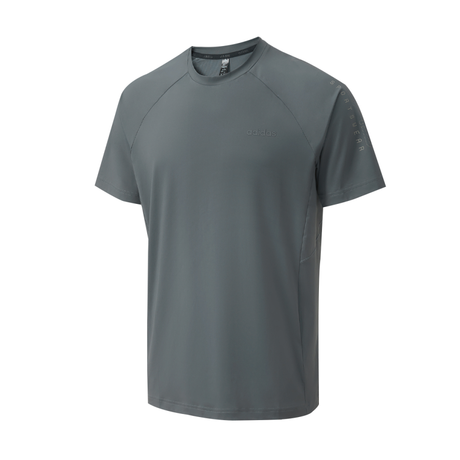 Adidas Adidas T Shirts Men's Gray Crew Neck Moderate
