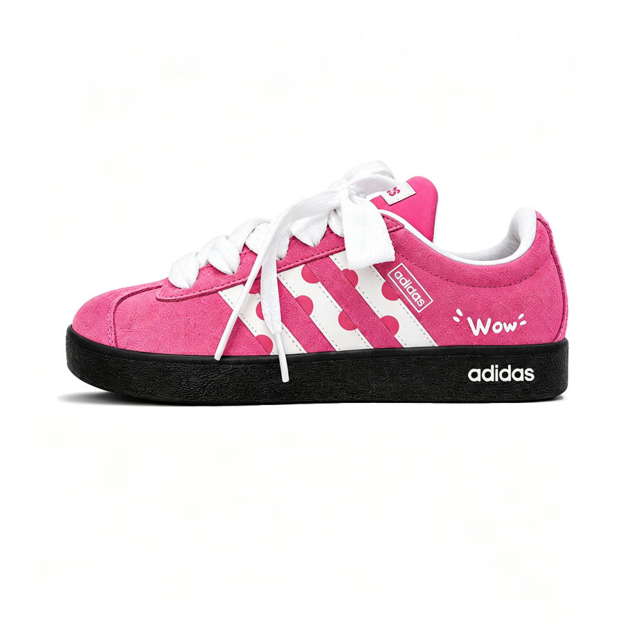 Adidas Adidas Vl Court Classic German Army Trainers Women's Low Top Pink, White