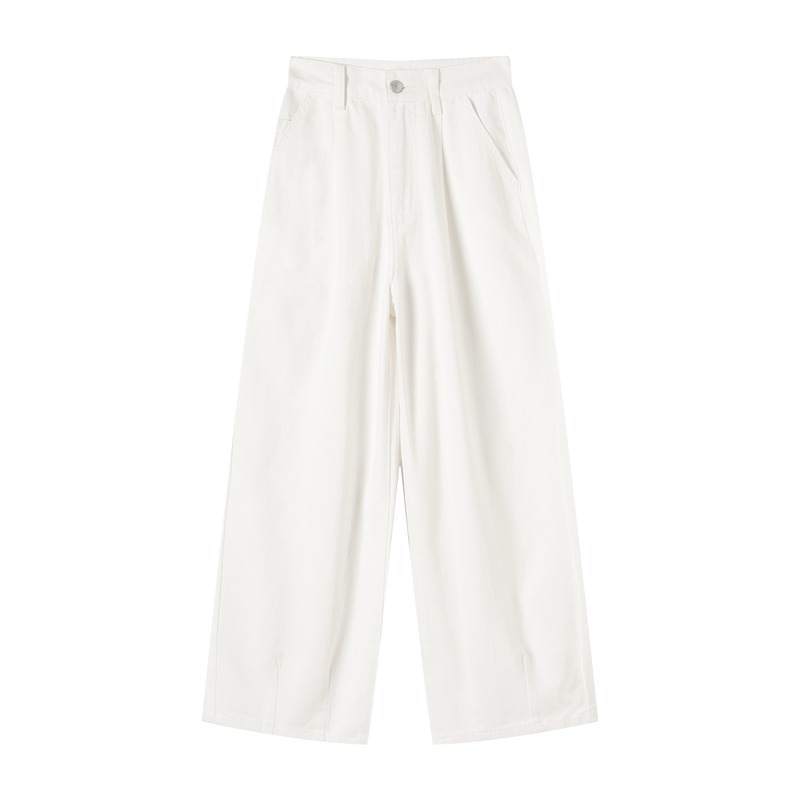 Tonlion Casual Pants Women's White Moderate Harem Pants
