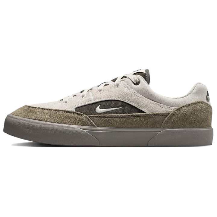 Nike Nike SB MALOR Skateboard Shoes Unisex Low Top Light Bone White/Light Army Green