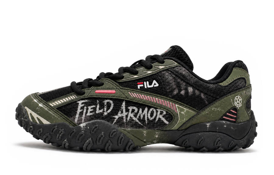 FILA ECHAPPE 2 Casual Shoes Men's Low Top Black/White/Green