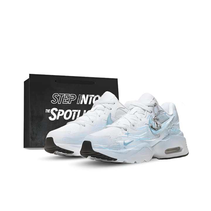 Nike Nike Air Max Fusion Running Shoes Men's Low Top White/Blue