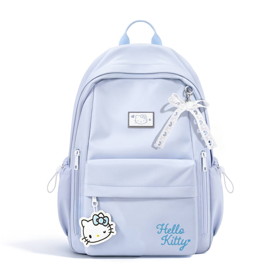 Sanrio Hello Kitty Backpacks Dusty Ice Blue Charm Included