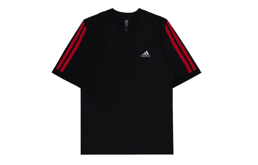 Adidas Adidas MUST HAVES T Shirts Unisex Black Crew Neck Moderate Straight Fit
