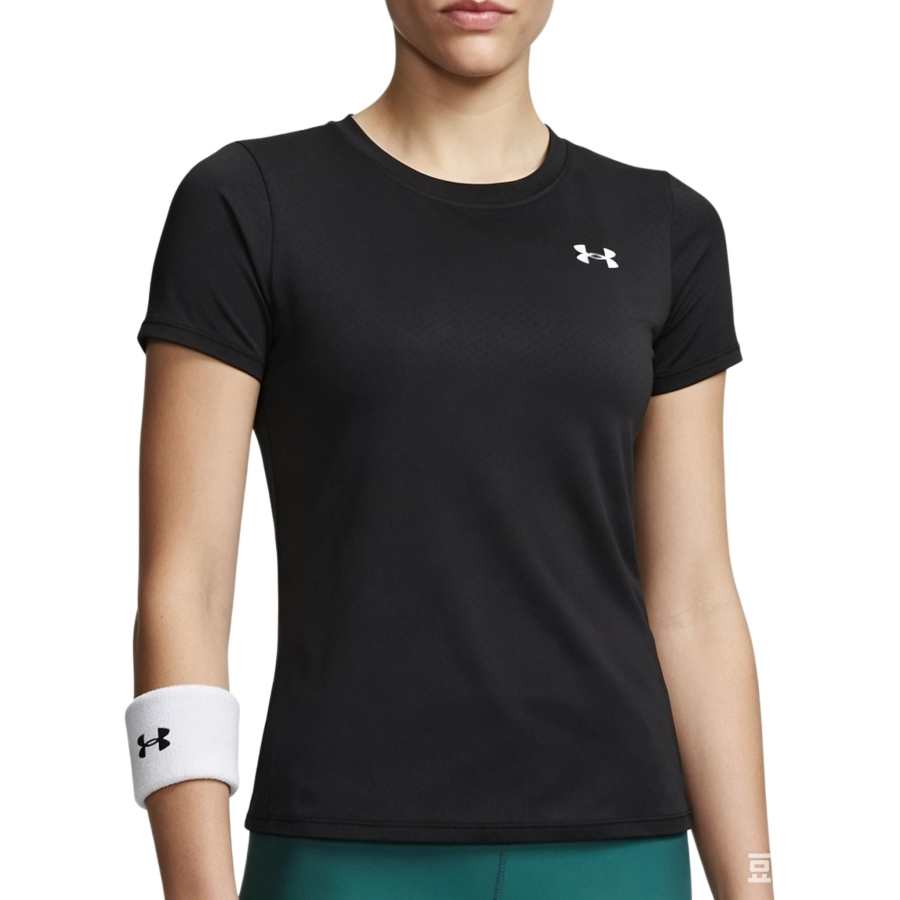 Under Armour T Shirts Women's Black Crew Neck