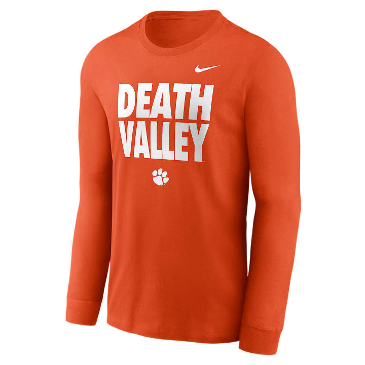 Nike Nike Dri Fit College T Shirts Men's Orange Crew Neck Moderate