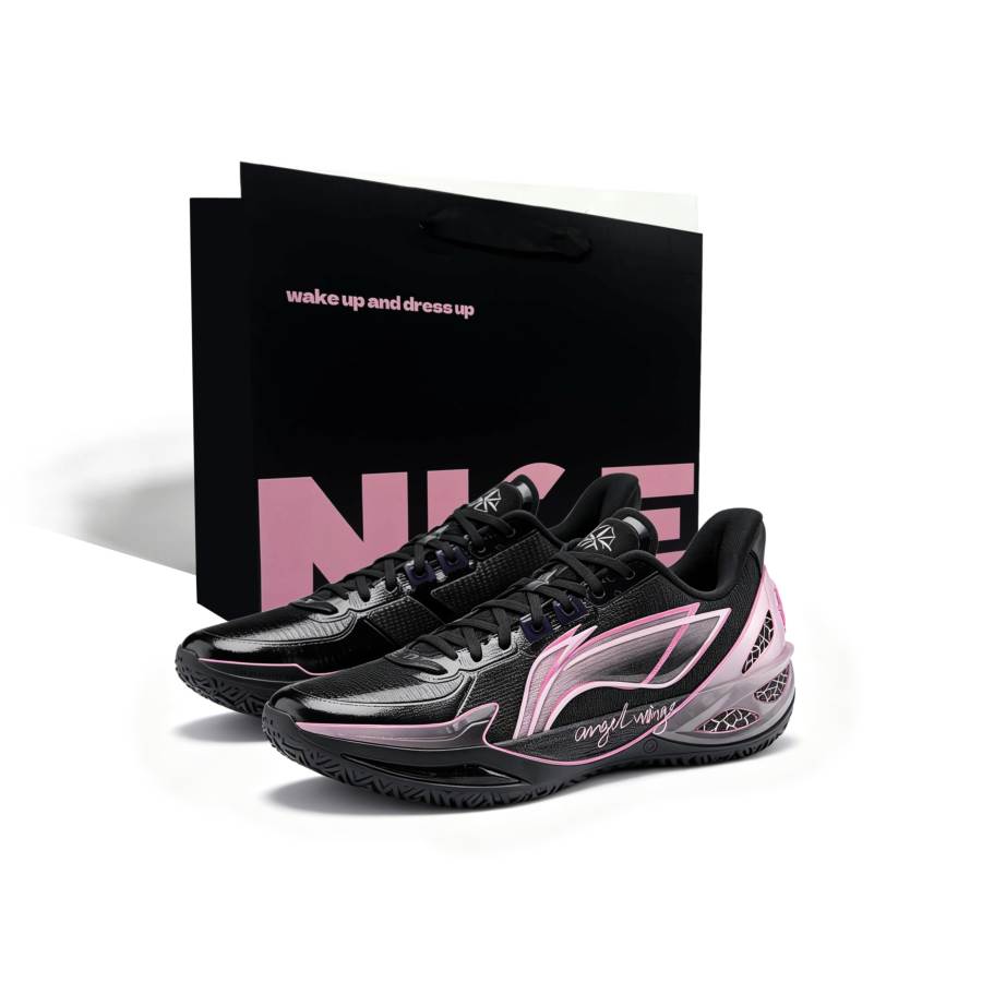 Li-Ning Li Ning Blade 6 V2 Basketball Shoes Men's Low Top Black Pink Gradient Colorway