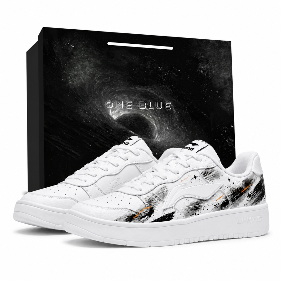 Li-Ning Li Ning Floating Boat Skateboard Shoes Men's Low Top White