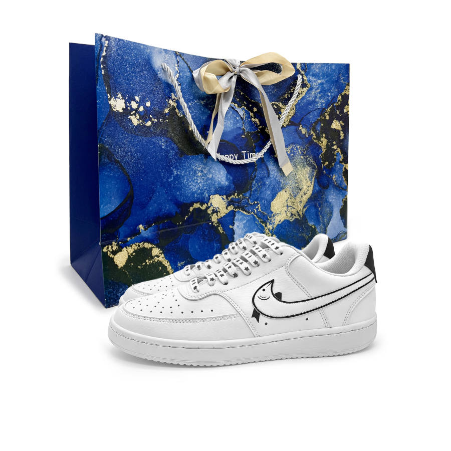 Nike Nike Court Vision 1 Skateboard Shoes Unisex Low Top White/Pink