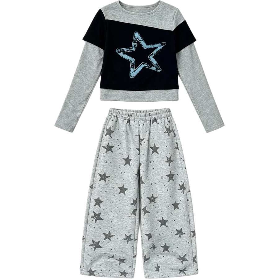Disney Kids Casual Sportswear Crew Neck Moderate Stretch