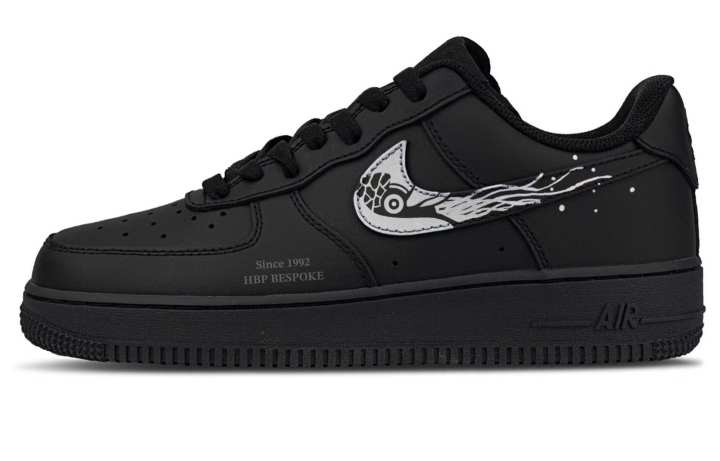 Nike Nike Air Force 1 Skateboard Shoes Unisex Low Top Black
