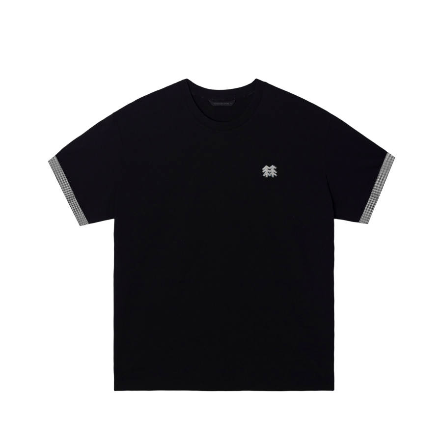 KOLON SPORT T Shirts Unisex Black/Black Crew Neck Moderate