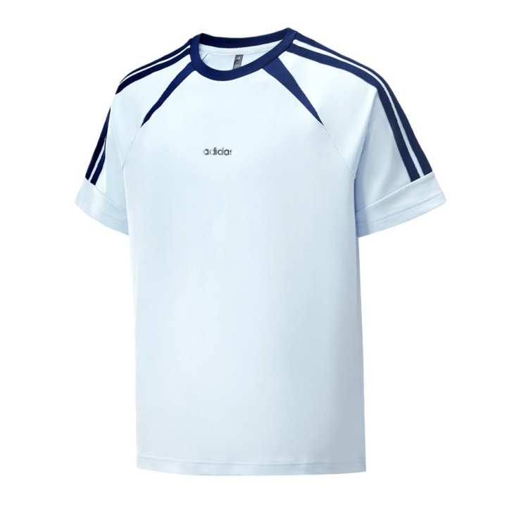 Adidas Adidas T Shirts Men's Light Blue Crew Neck