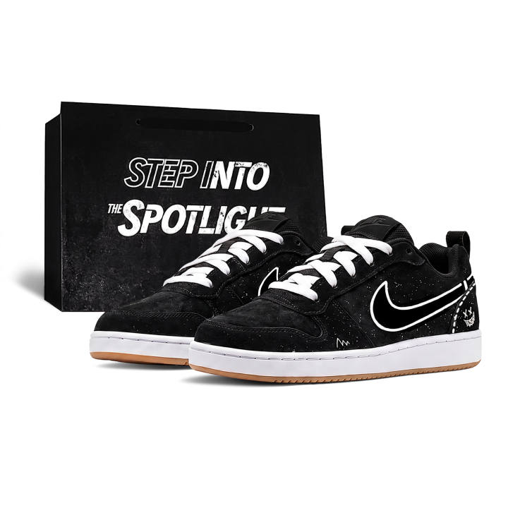 Nike Nike Court Borough Skateboard Shoes Men's Low Top Black/White