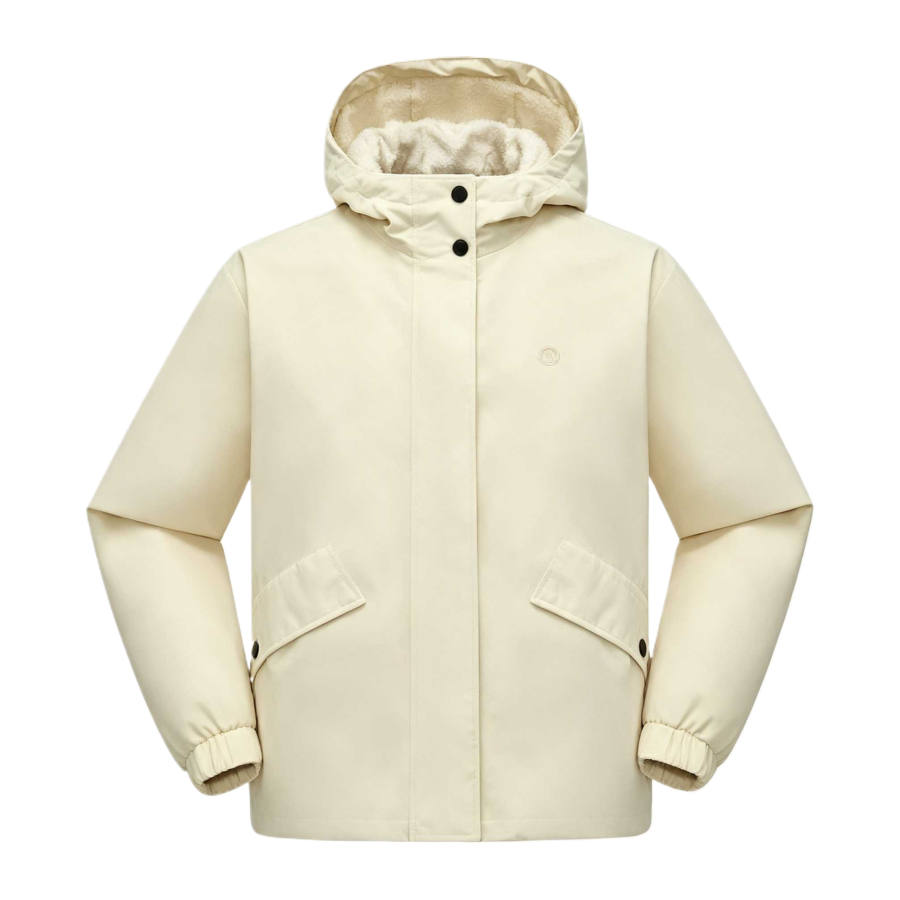Timberland Windbreaker Jackets Women's Angora Rice Hooded Non Detachable Moderate